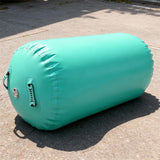 Air Roller Gymnastics Barrel Inflatable Tumbling Roller with Electric Pump for Backhandspring Training Home Use Yoga Training (pink/blue/green)