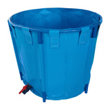 Foldable PVC Fish Tank with Stable Frame and Drain Valve for Aquaculture, Above Ground Fish Pond