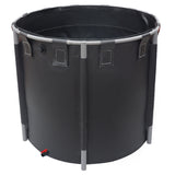 Foldable PVC Fish Tank with Stable Frame and Drain Valve for Aquaculture, Above Ground Fish Pond