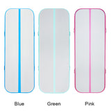 Inflatable Air Gymnastics Mat 10ft/13ft/16ft/20ft Training mat 4/8 inches Thick tumbling mat with Electric Pump for Home/Gym/Outdoor (pink/blue/green)