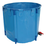 Foldable PVC Fish Tank with Stable Frame and Drain Valve for Aquaculture, Above Ground Fish Pond