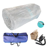 Inflatable Air Gymnastics Mat 10ft/13ft/16ft/20ft Training mat 4/8 inches Thick tumbling mat with Electric Pump for Home/Gym/Outdoor (pink/blue/green)