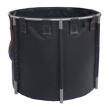 Foldable PVC Fish Tank with Stable Frame and Drain Valve for Aquaculture, Above Ground Fish Pond