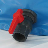 Foldable PVC Fish Tank with Stable Frame and Drain Valve for Aquaculture, Above Ground Fish Pond