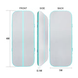 Inflatable Air Gymnastics Mat 10ft/13ft/16ft/20ft Training mat 4/8 inches Thick tumbling mat with Electric Pump for Home/Gym/Outdoor (pink/blue/green)