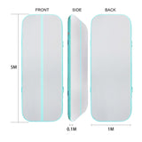 Inflatable Air Gymnastics Mat 10ft/13ft/16ft/20ft Training mat 4/8 inches Thick tumbling mat with Electric Pump for Home/Gym/Outdoor (pink/blue/green)