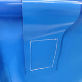 Foldable PVC Fish Tank with Stable Frame and Drain Valve for Aquaculture, Above Ground Fish Pond