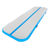 Inflatable Air Gymnastics Mat 10ft/13ft/16ft/20ft Training mat 4/8 inches Thick tumbling mat with Electric Pump for Home/Gym/Outdoor (pink/blue/green)