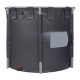 Foldable PVC Fish Tank with Stable Frame and Drain Valve for Aquaculture, Above Ground Fish Pond