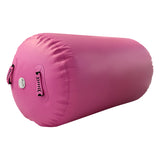 Air Roller Gymnastics Barrel Inflatable Tumbling Roller with Electric Pump for Backhandspring Training Home Use Yoga Training (pink/blue/green)