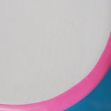 Inflatable Air Gymnastics Mat 10ft/13ft/16ft/20ft Training mat 4/8 inches Thick tumbling mat with Electric Pump for Home/Gym/Outdoor (pink/blue/green)